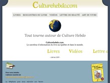 Tablet Screenshot of culturehebdo.com